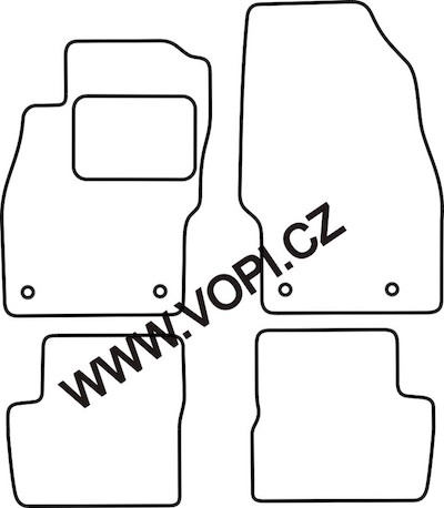 Autokoberce Opel Corsa D 10/2006 -  Perfectfit (3453)